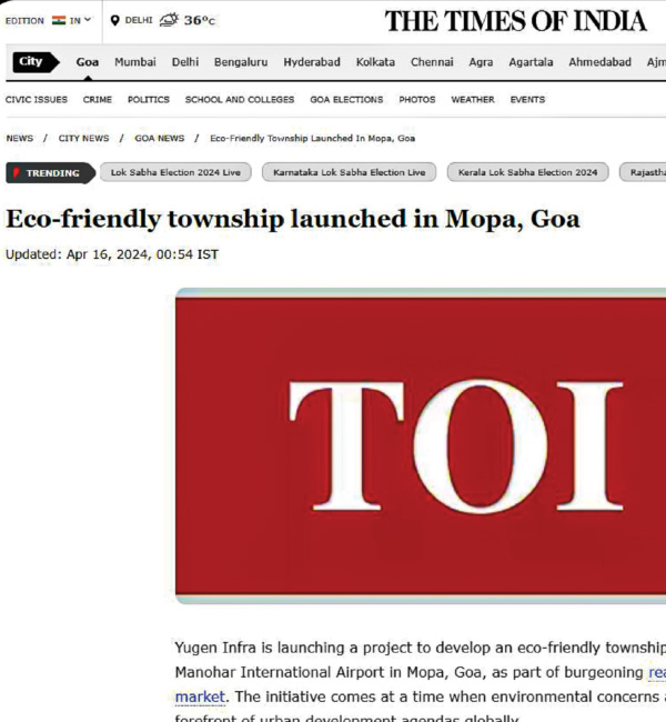 Yugen Infra Certificate